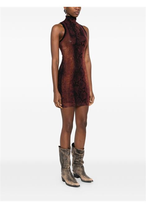 python short dress woman black and brown JEAN PAUL GAULTIER | 26/01-W-DR110-M012P6000